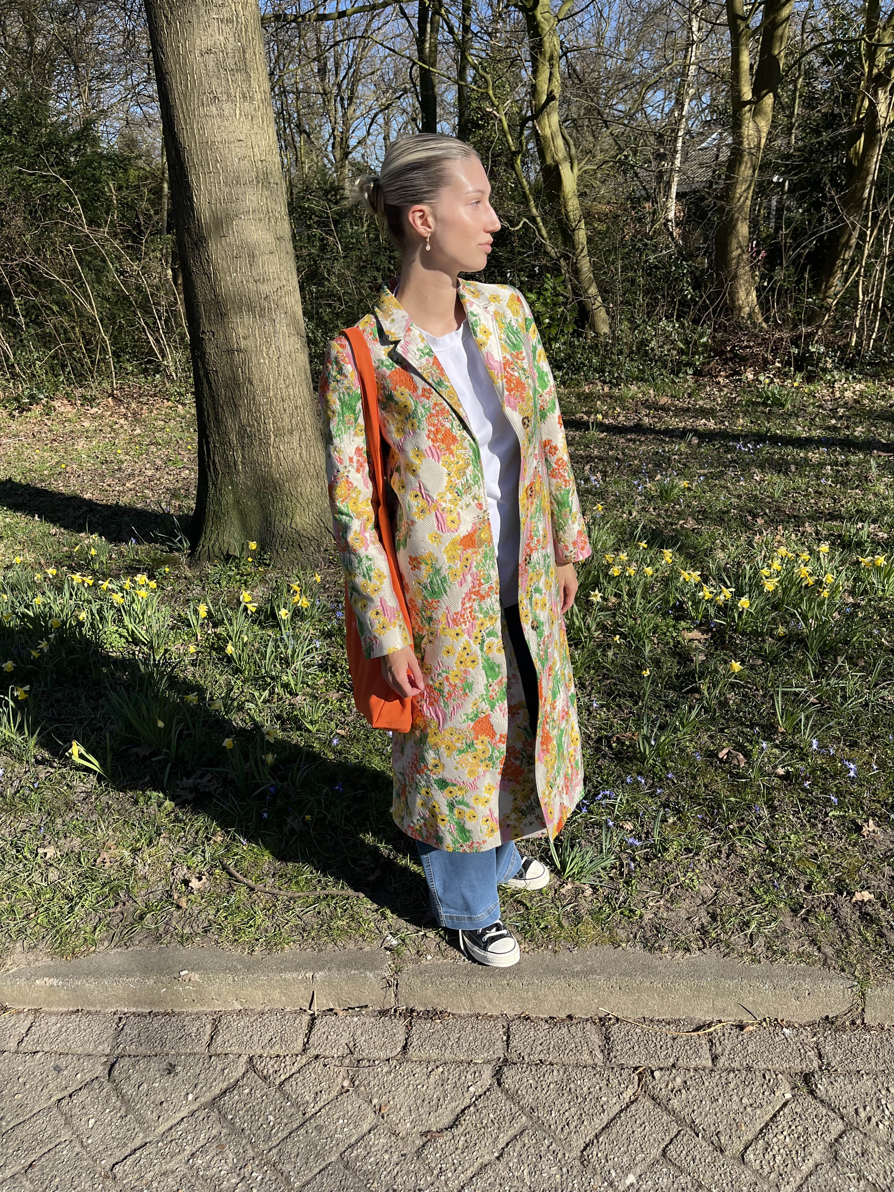 Jacquard geweven vintage coat - Image 4