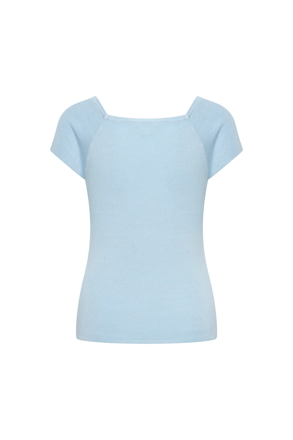 Bamboe viscose top met vierkante hals - Image 11