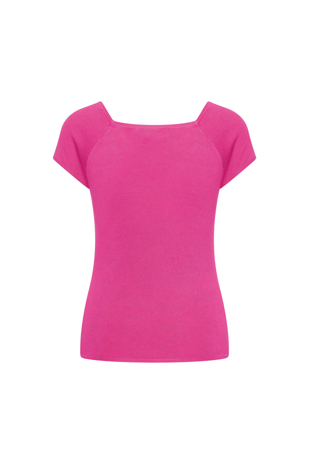 Bamboe viscose top met vierkante hals - Image 13