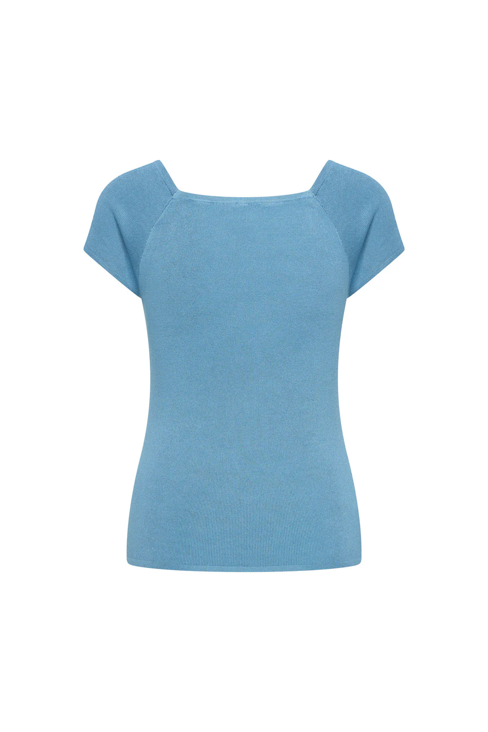 Bamboe viscose top met vierkante hals - Image 15