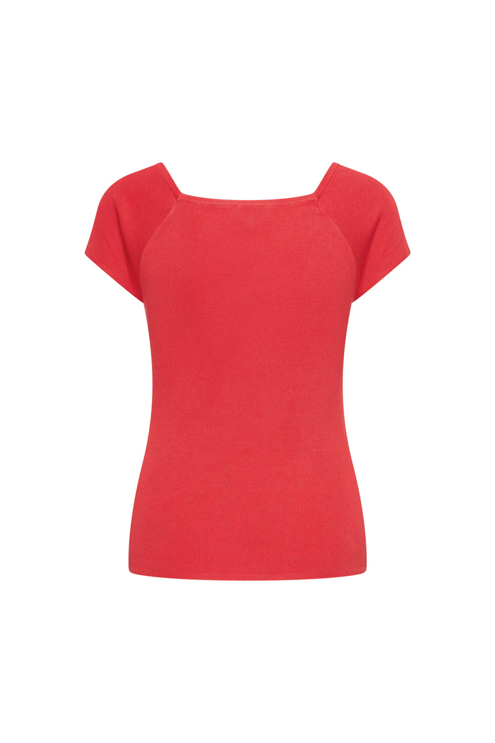 Bamboe viscose top met vierkante hals - Image 17