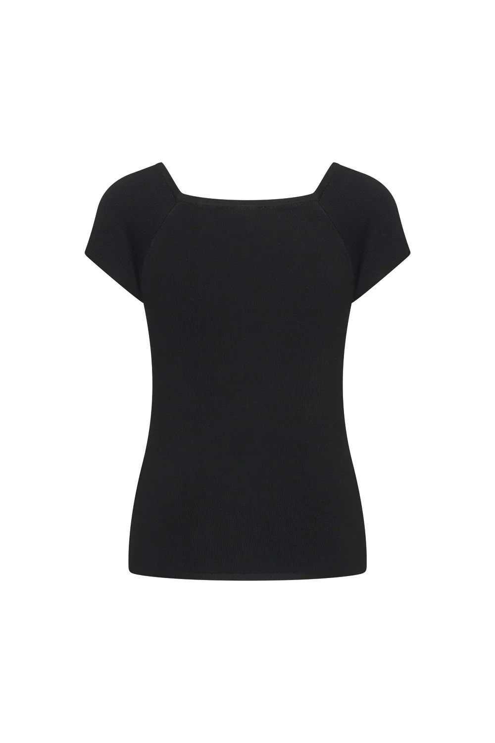 Bamboe viscose top met vierkante hals - Image 21