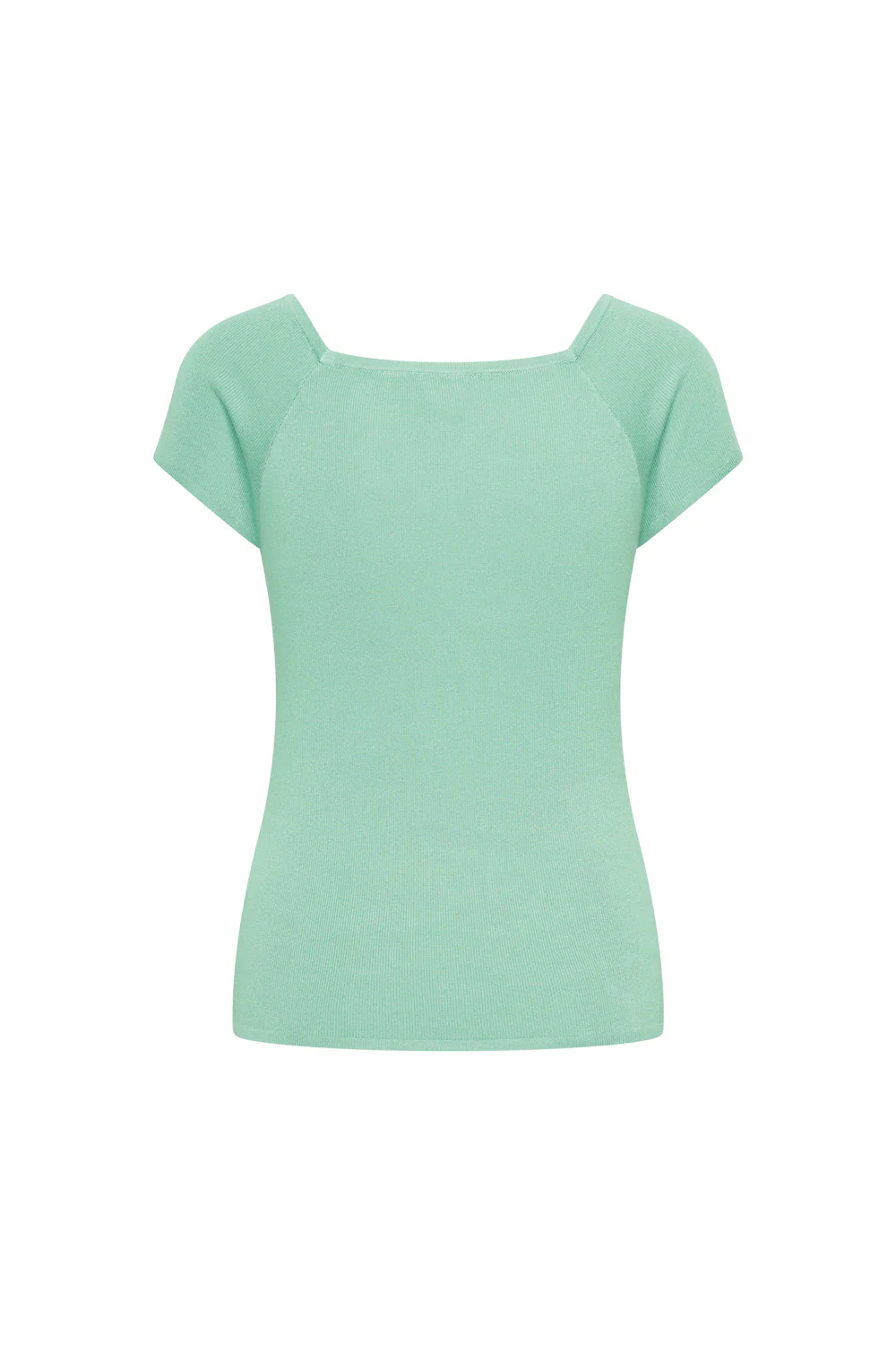 Bamboe viscose top met vierkante hals - Image 23