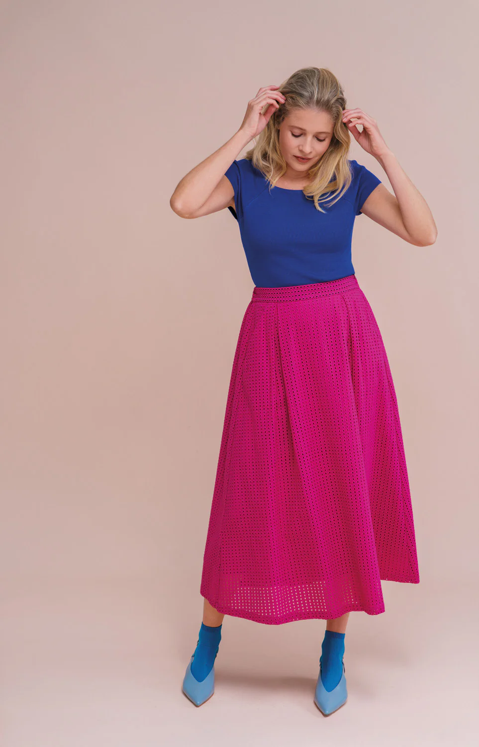 Bamboe viscose top met vierkante hals - Image 26