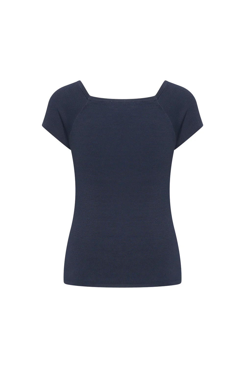 Bamboe viscose top met vierkante hals - Image 9