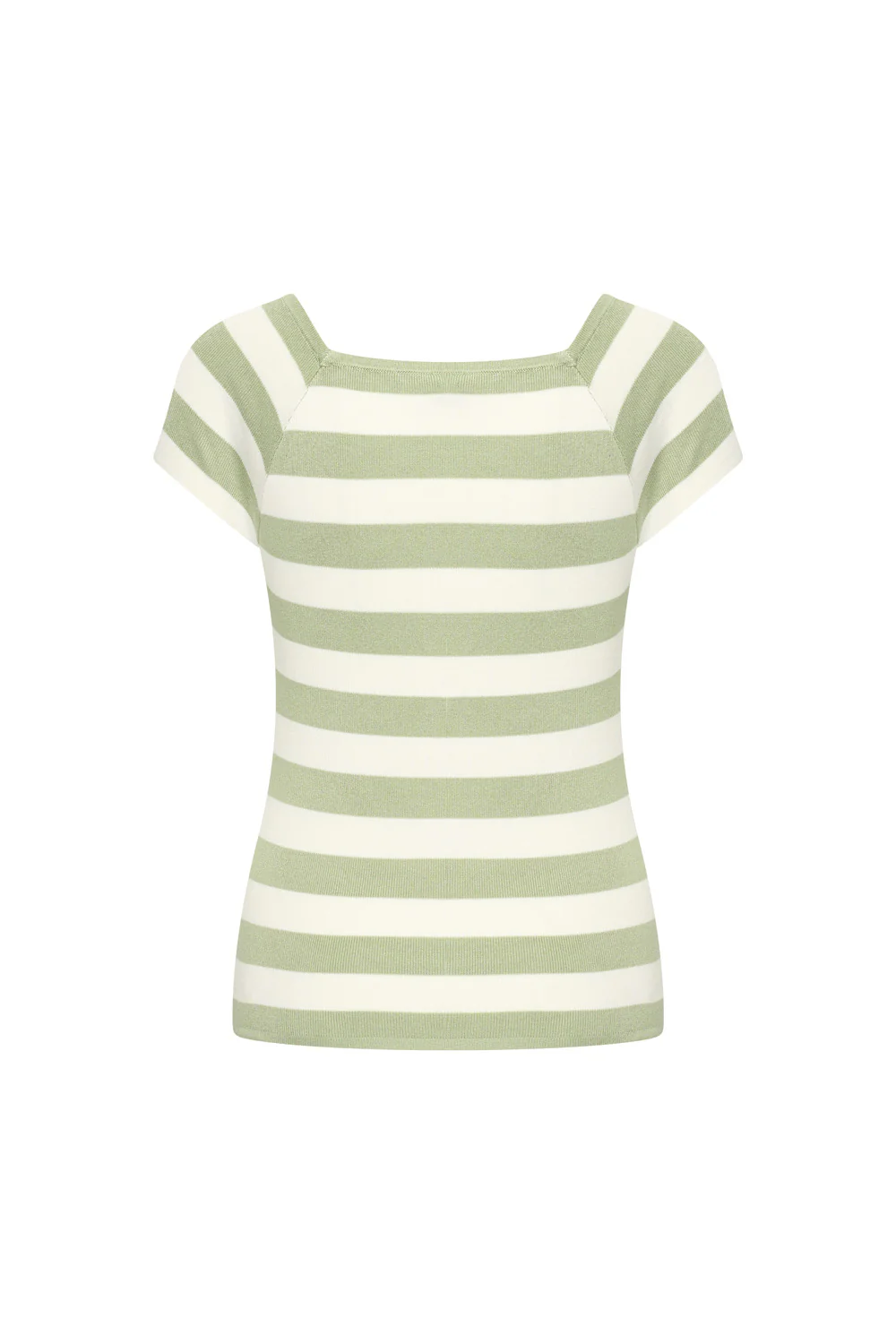 Bamboe viscose top met vierkante hals - Image 10