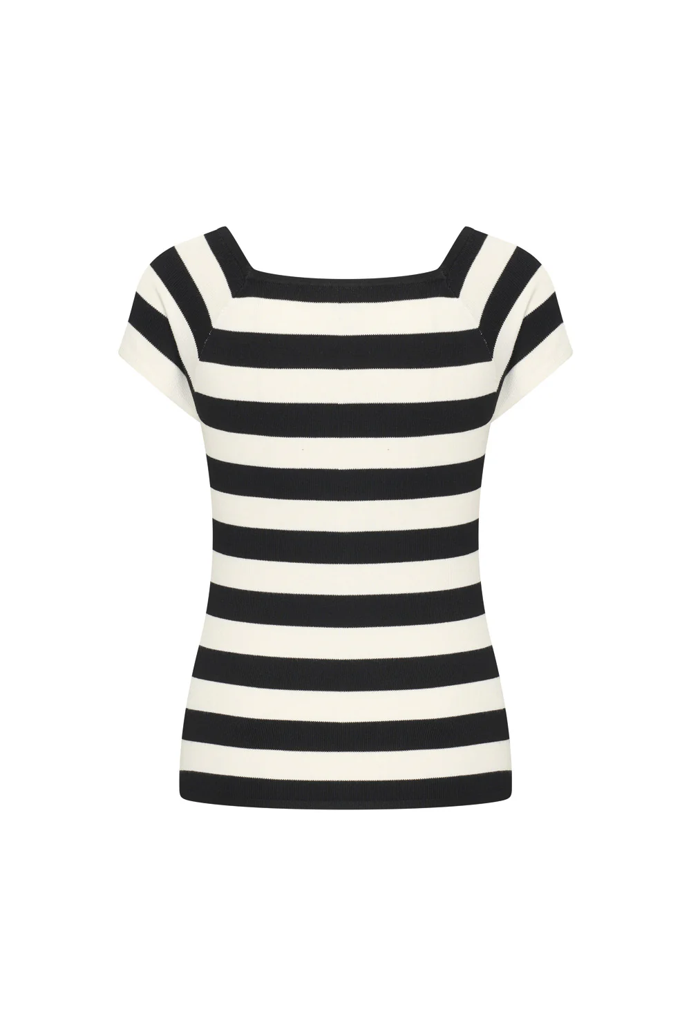 Bamboe viscose top met vierkante hals - Image 4
