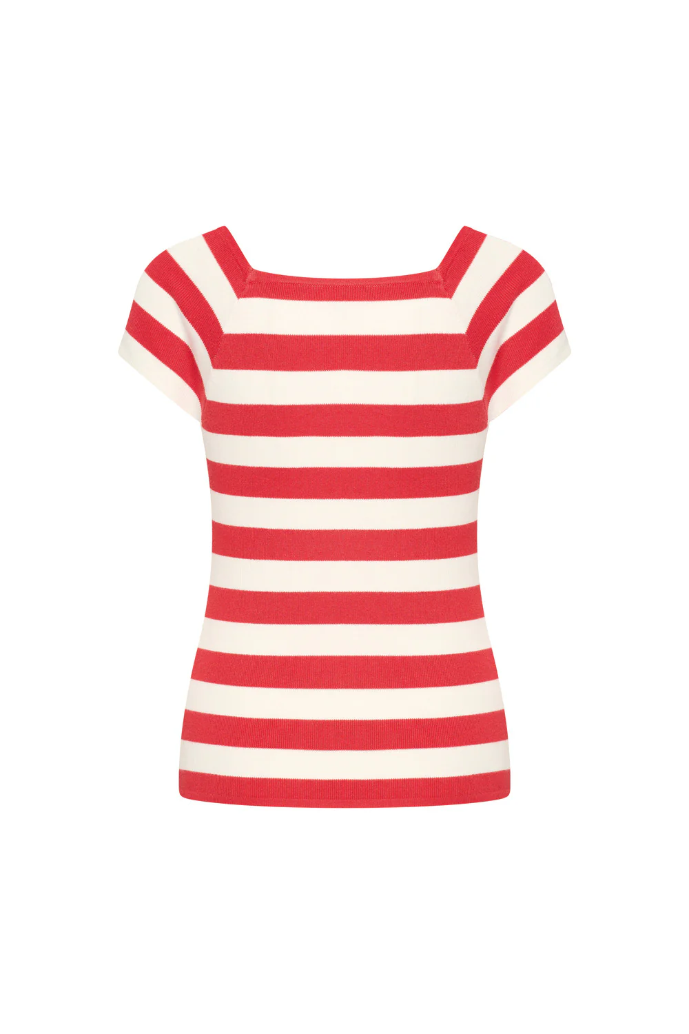 Bamboe viscose top met vierkante hals - Image 6