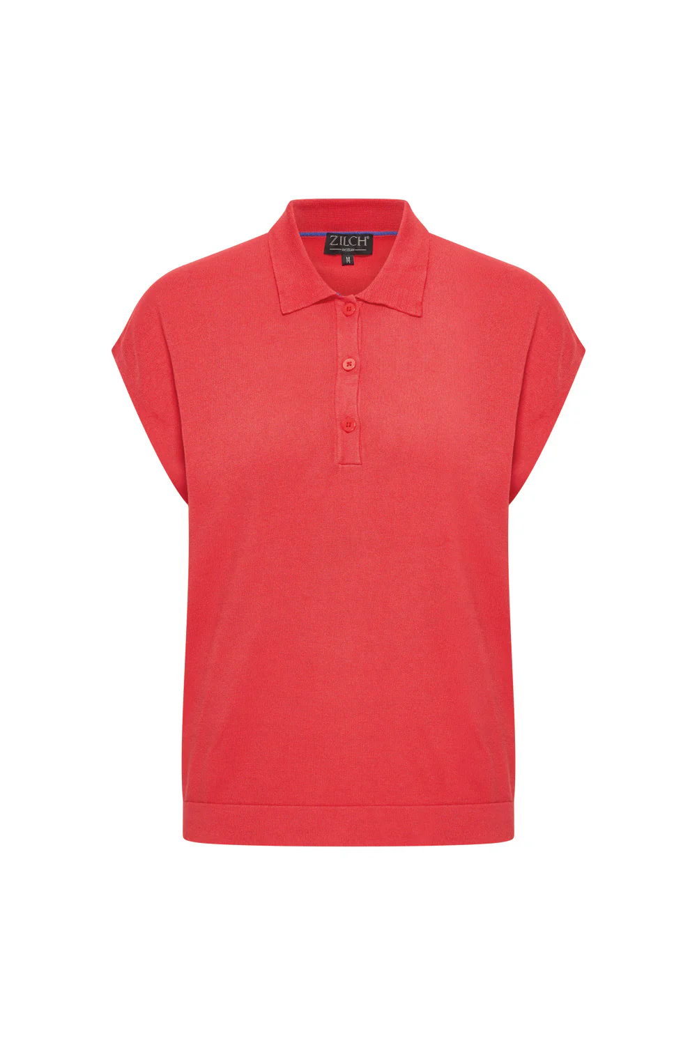 bamboe viscose top met polo kraagje en kapmouwtje - Image 12