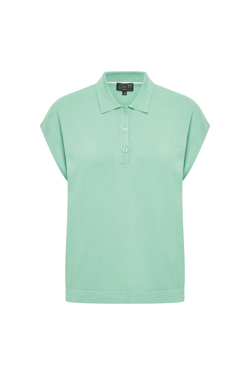 bamboe viscose top met polo kraagje en kapmouwtje - Image 20
