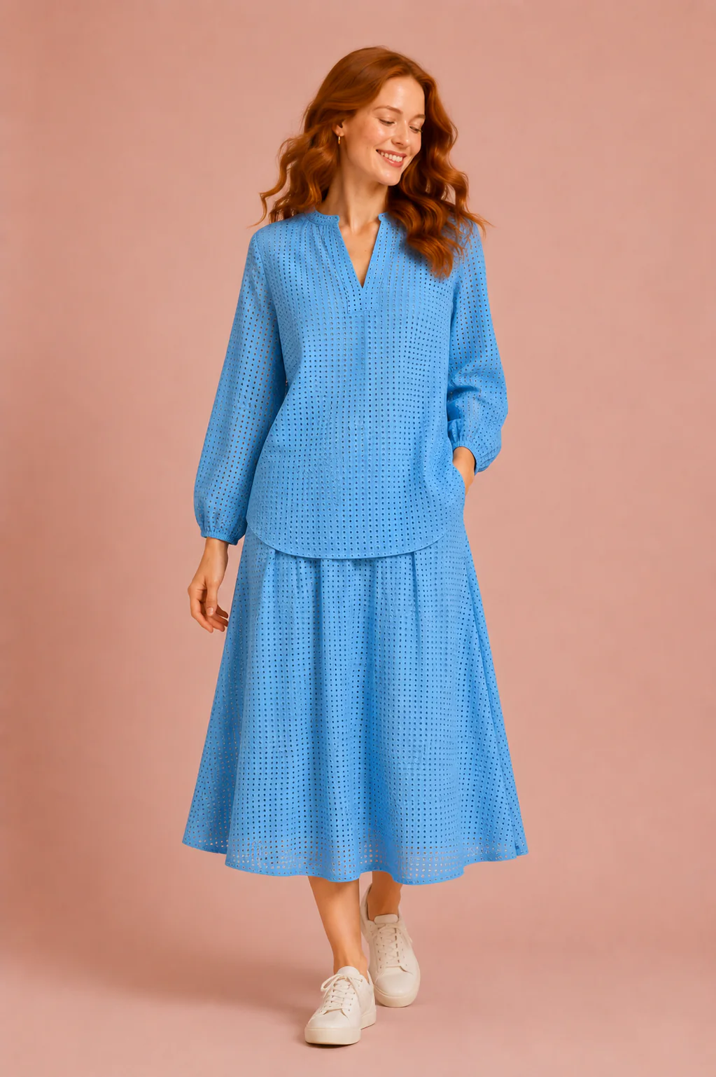 Zomerse tuniek van broderie anglaise - Image 3