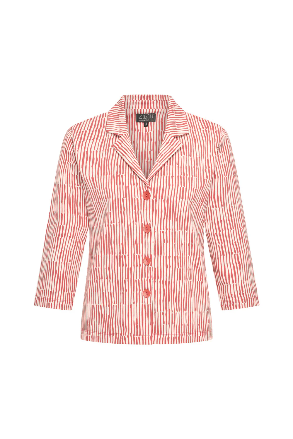 Jersey blouse met driekwart mouwen en reverskraag - Image 6