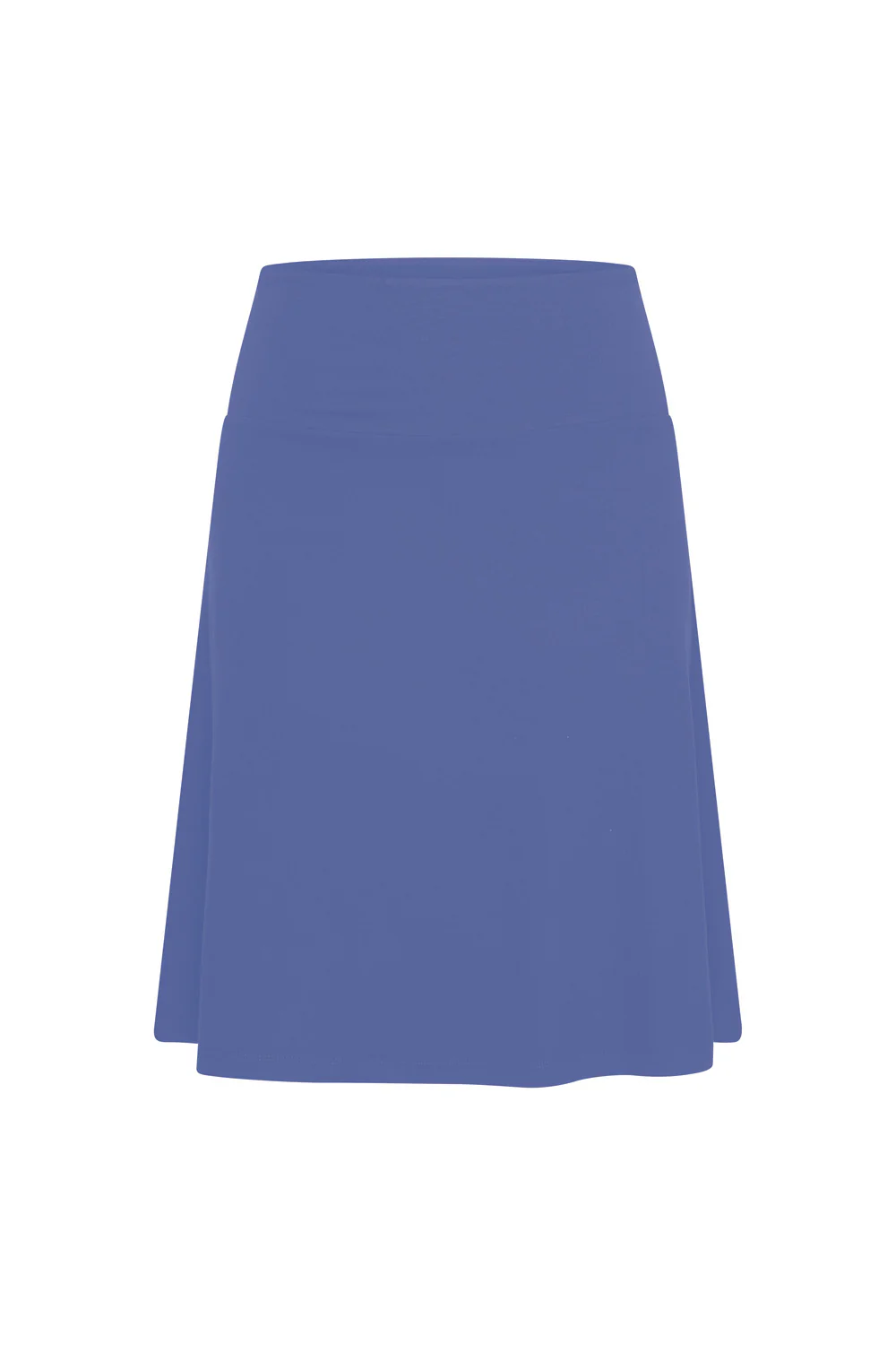 Wijdvallende viscose rok met brede band - Image 5