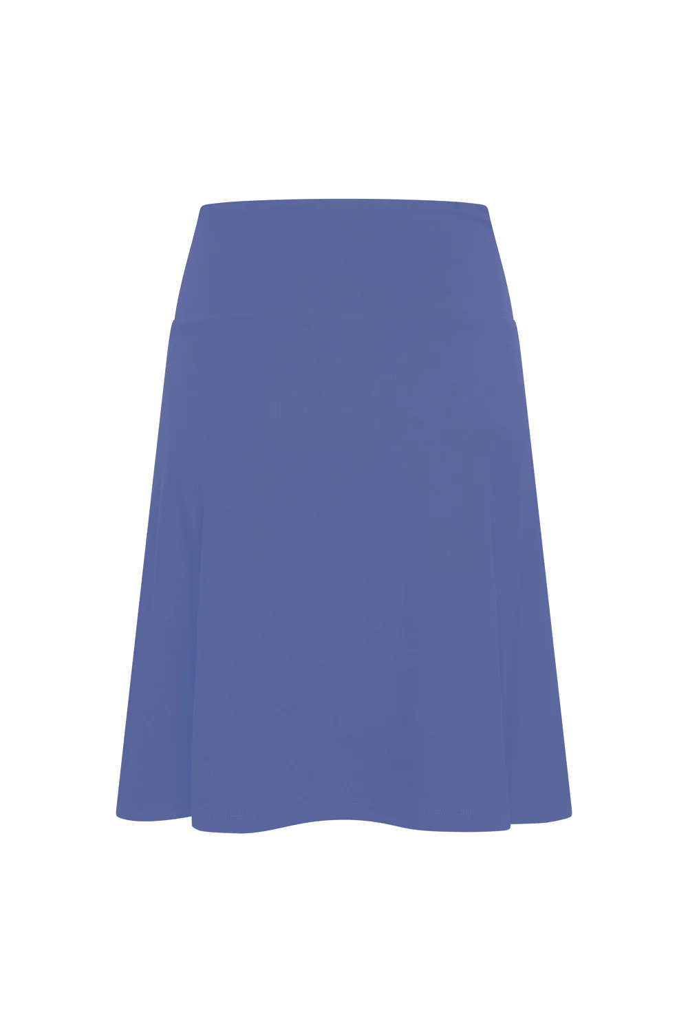 Wijdvallende viscose rok met brede band - Image 6