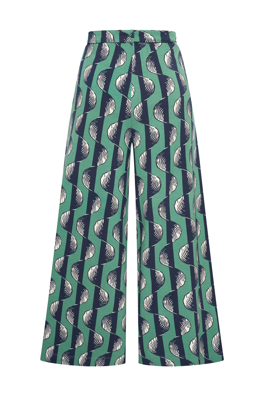 Soepele broek met wijde pijpen van ecovero viscose - Image 10