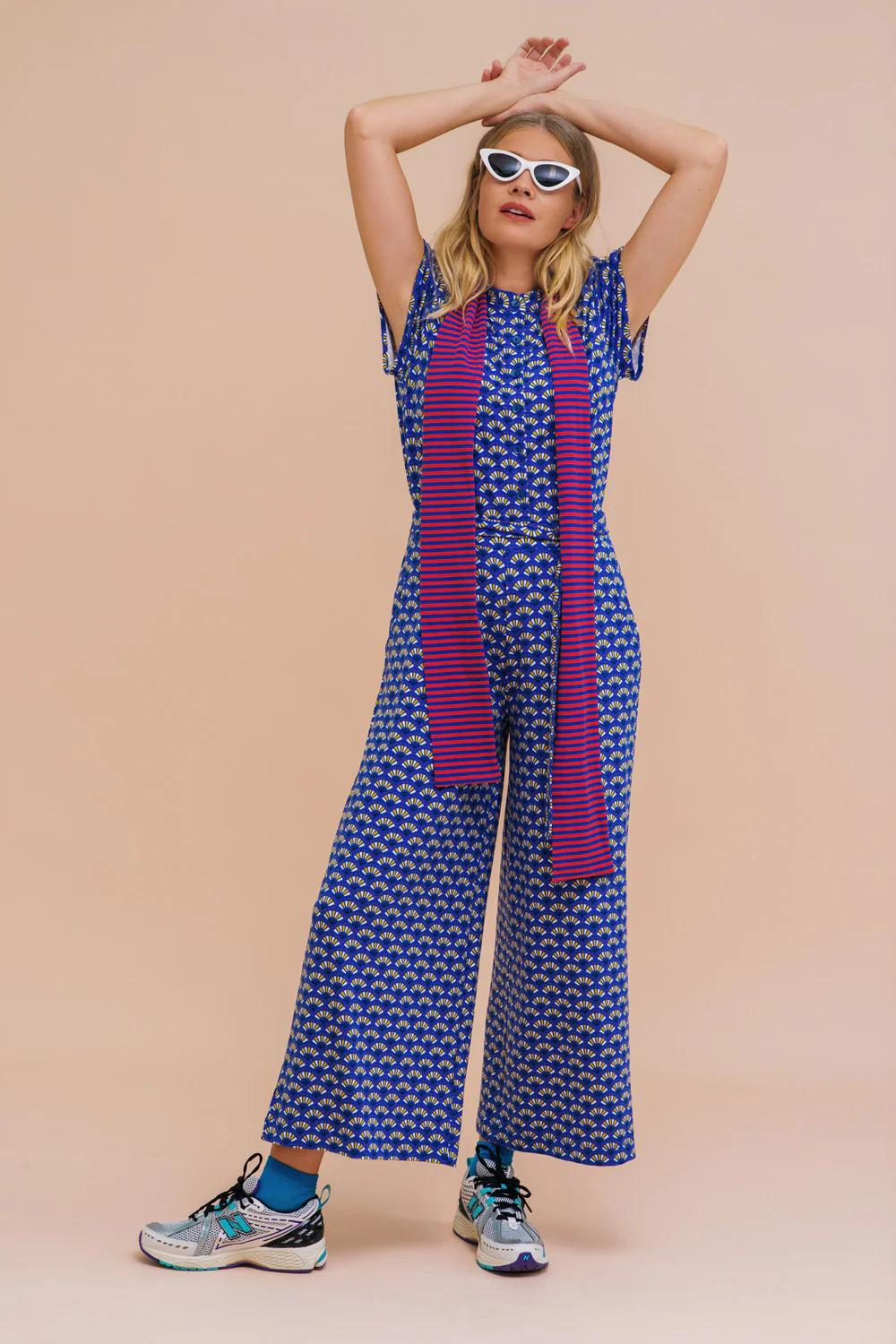 Soepele broek met wijde pijpen van ecovero viscose - Image 6