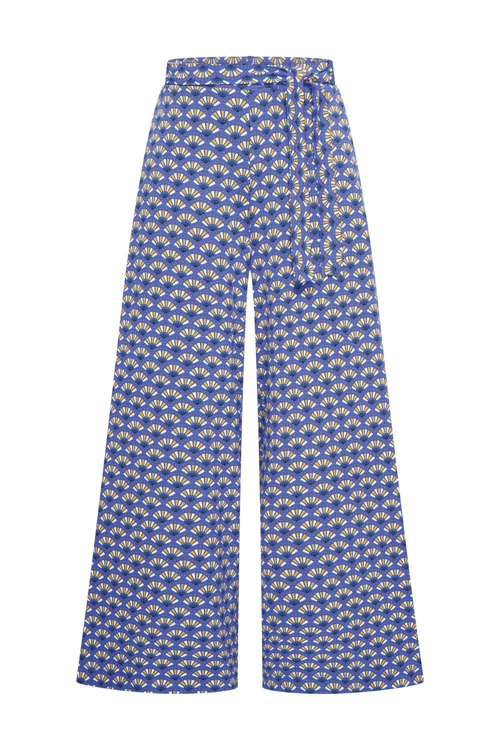 Soepele broek met wijde pijpen van ecovero viscose - Image 7