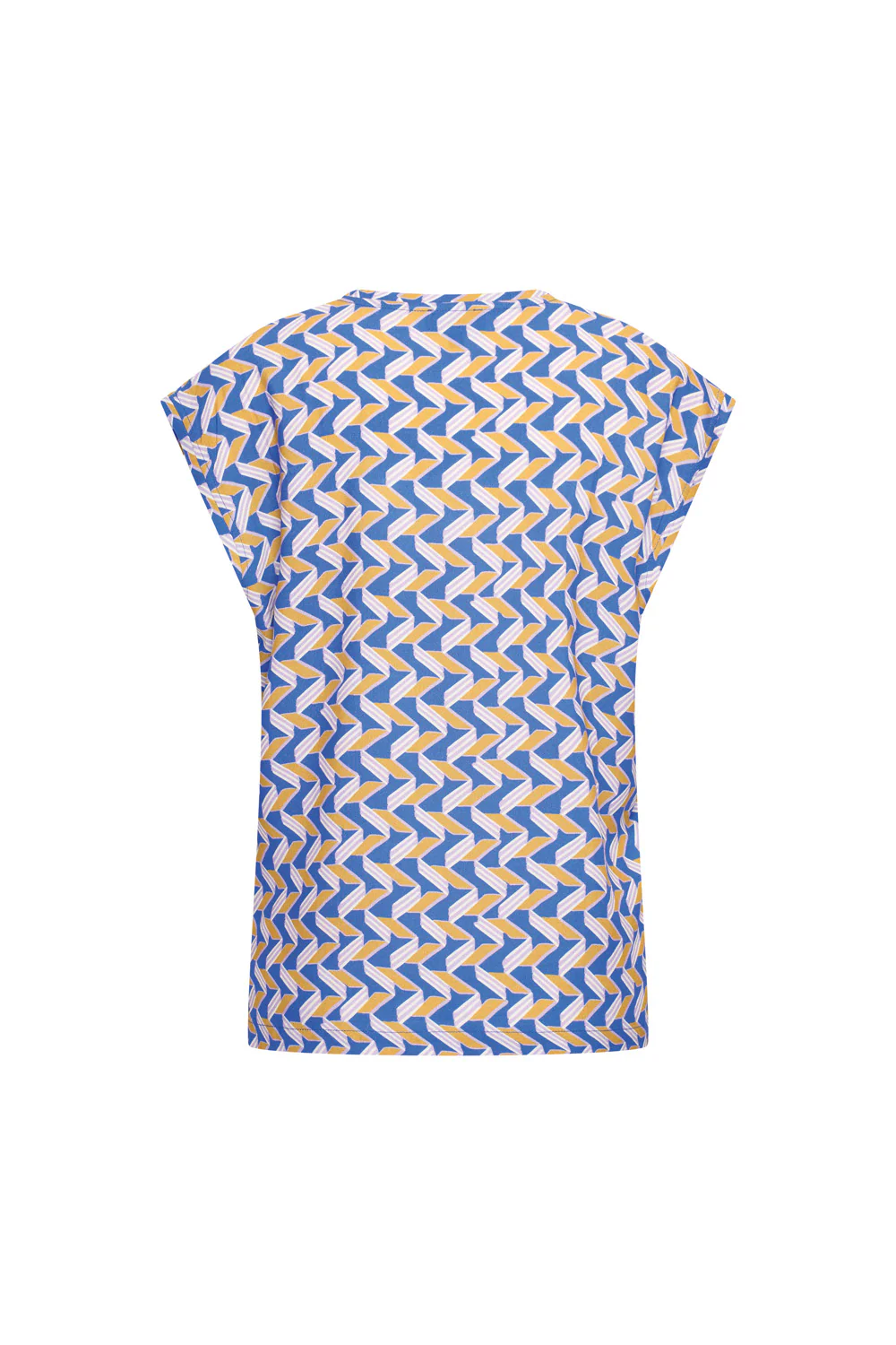 Losvallende ecovero viscose top met v-hals - Image 6