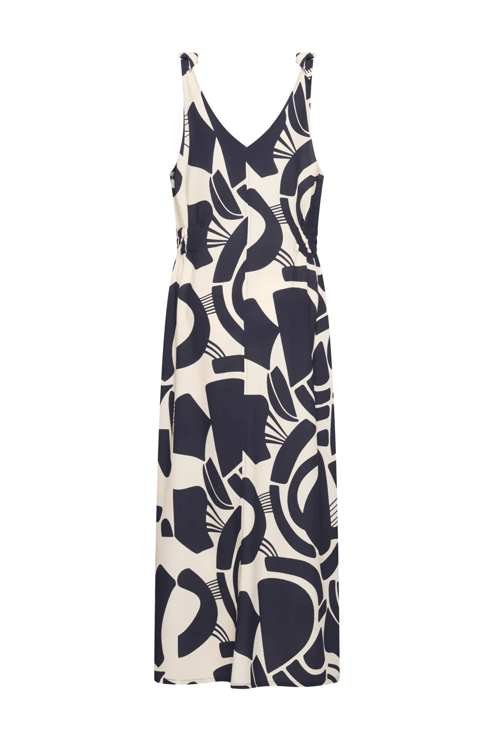 Lange, soepele, EcoVero viscose jurk met print - Image 5