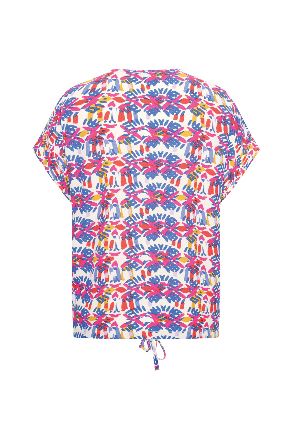 Top met koordje in de taille, van heerlijk en luchtig viscose - Image 2
