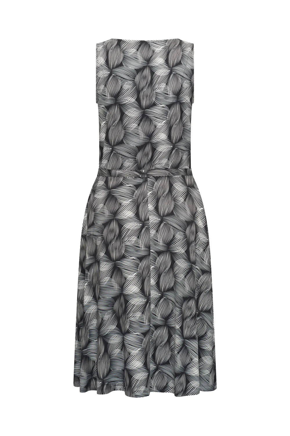 Mouwloze midi jurk met ceintuur - Image 7